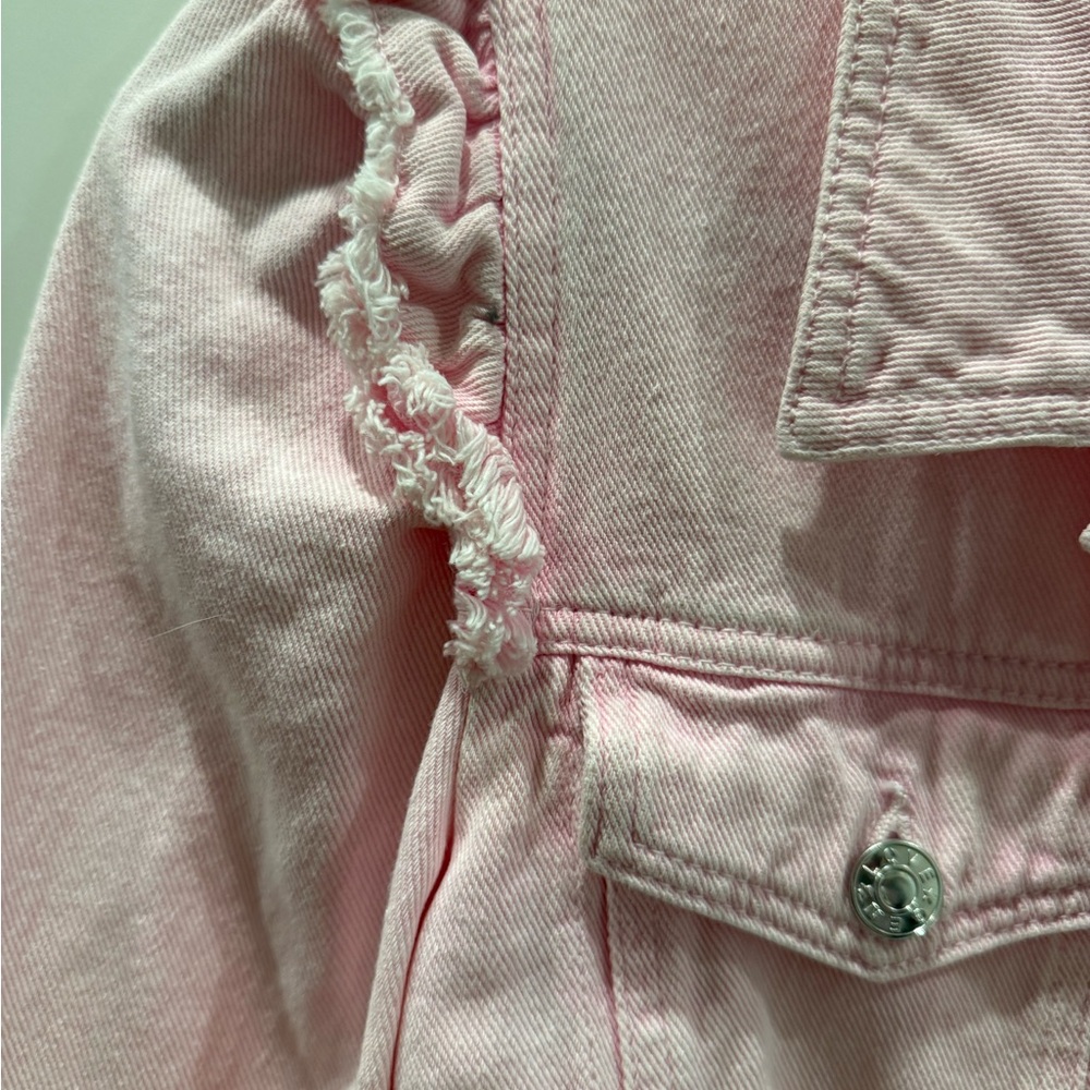 Generation Love Pink Ruffle Jean Jacket - Picture 2 of 4